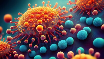 3d rendered illustration of a virus