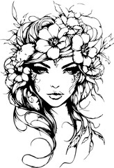 Malbuch, Sketch, Vektorgrafik, illustration, graphic, silhouette, graustufen