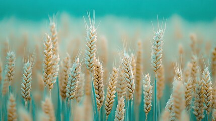 Obraz premium A close-up of wheat ready to be picked from the field or harvested by hand