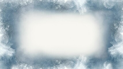 Abstract hand painted watercolor animated background with snowflakes snowy weather snowfall winter nature, Christmas screensaver, New Year Design - Powered by Adobe