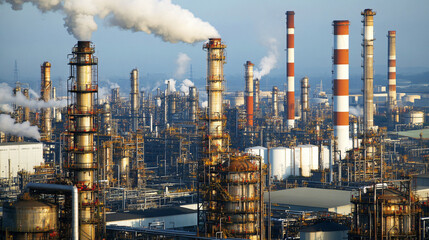 Fototapeta premium An analysis of the global supply chain in the mining industry.