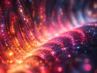 Fototapeta premium abstract fractal background bursting with intricate patterns and vibrant colors, evoking a sense of depth and complexity, perfect for artistic and digital design inspirations