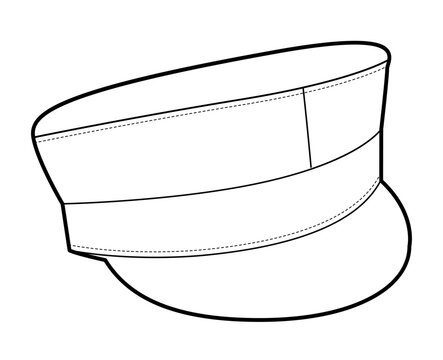 recommend clip art: Baker Boy Cap with Peak. Hat Head Fashion accessory clothing technical illustration. Vector headgear for Men, women, unisex style, flat template CAD mockup sketch outline isolated