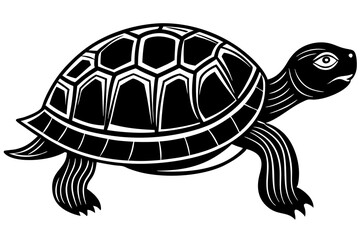  Cute Turtle silhouette minimalistic vector art illustration 