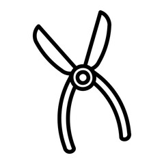 pruners Line Icon