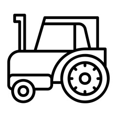 tractor Line Icon