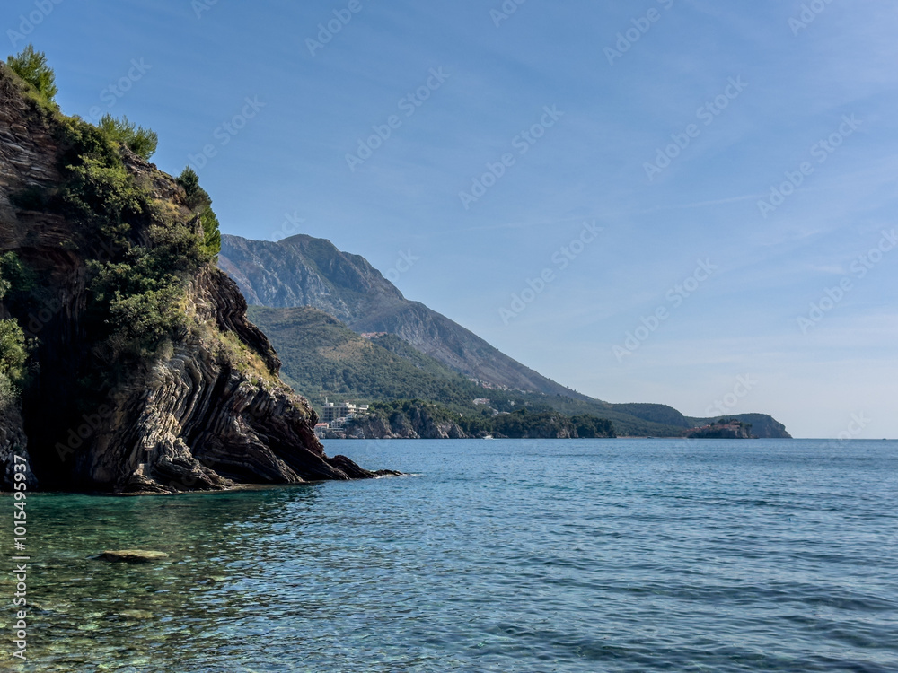 Wall mural the adriatic coast on a sunny day