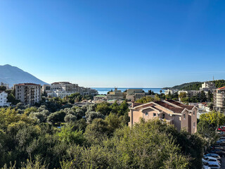 Obraz premium Becici, Montenegro, View of the city