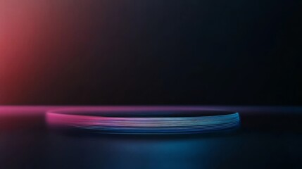 The holographic fingerprint scanner emits vibrant blue light patterns, emphasizing advanced technology and digital security concepts against a dark backdrop with neon accents