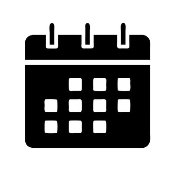 recommend clip art: calendar icon for web silhouette vector art illustration