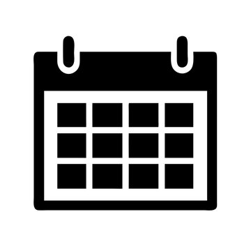 recommend clip art: calendar icon for web silhouette vector art illustration