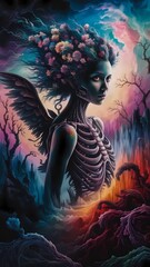 the girl in the woods