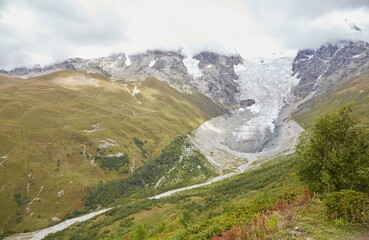 Hiking from Mestia to Ushguli in Georgia's mountainous Svaneti region