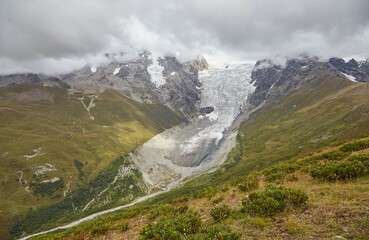 Hiking from Mestia to Ushguli in Georgia's mountainous Svaneti region