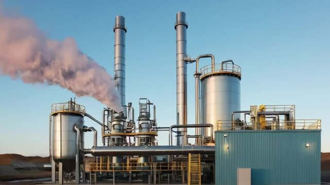 CCUS, the process of capturing carbon dioxide emissions from industrial sources created with generative ai.	