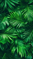 Lush green leaves pattern for nature backgrounds, wallpaper, and designs.