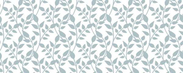 Elegant pattern seamless with floral motifs. Repeated vector illustration.