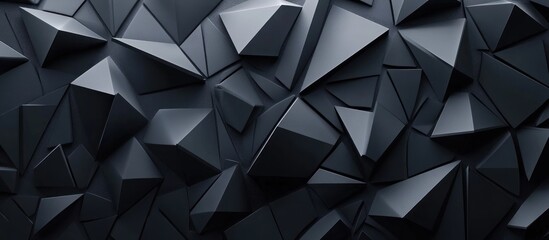 Obraz premium Abstract Black Geometric Background
