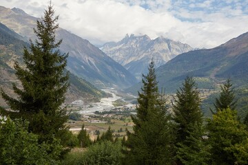 Hiking from Mestia to Ushguli in Georgia's mountainous Svaneti region