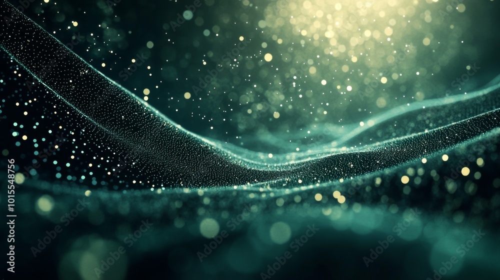 Poster Ethereal Waves of Light and Particles in Dark Space