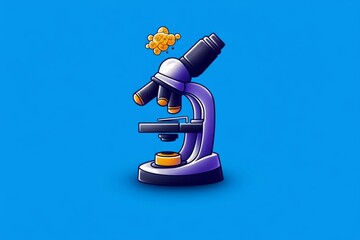 Simple minimalist icon of a microscope, symbolizing the achievements in medical and scientific discoveries from yesterday
