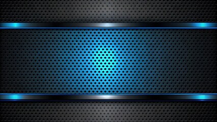 Futuristic black and blue gradient with a minimalistic and elegant feel