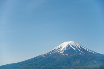 河口湖から見た富士山