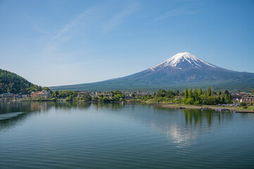 富士山と河口湖