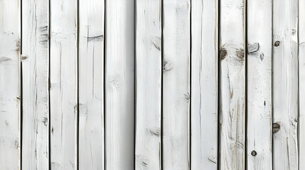 White Wooden Planks Background Texture