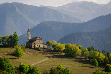 Santa Maria di Morinesio Sanctuary, Valle Maira, Cuneo