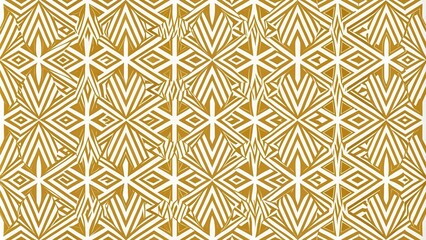 geometric gold white abstract seamless pattern
