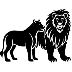 Lion vector art illustration