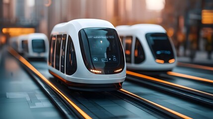 Futuristic Train Transportation System
