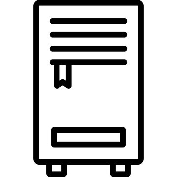 recommend clip art: air conditioner icon illustration design with outline