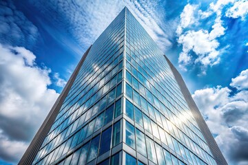 glass high rise building against sky