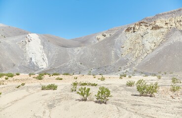Ubehebe Crater in Death Valley National Park, a colorful maar volcano