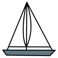 Sail Boat Icon