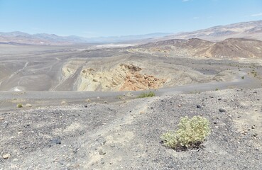 Ubehebe Crater in Death Valley National Park, a colorful maar volcano