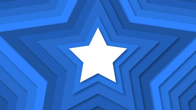 blue star animated background loop video