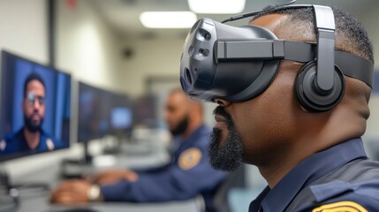 African American experts use VR for emergency services training It provides realistic situations to improve response times.