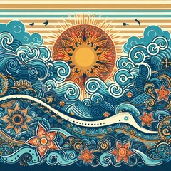abstract background of ocean 