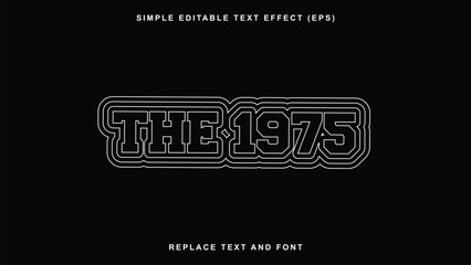 Multiple Strokes Text Lockup - 100% Editable - Replace text and font