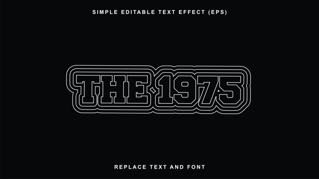 Multiple Strokes Text Lockup - 100% Editable - Replace text and font