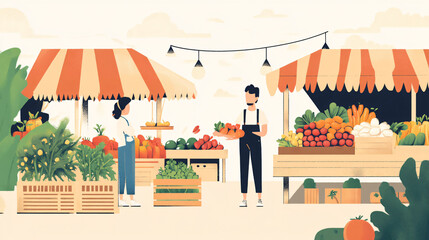 A platform connecting consumers with local farmers to promote fresh produce.