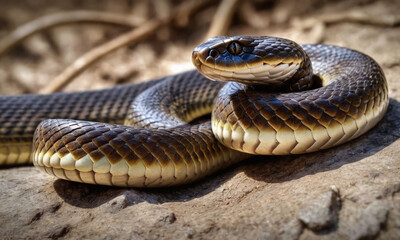 Fototapeta premium close up of a snake