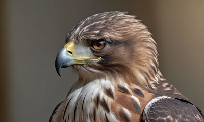 Naklejka premium close up of an red tailed hawk