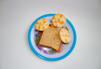 bread with cheese and cookies