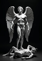 A statue of an angel