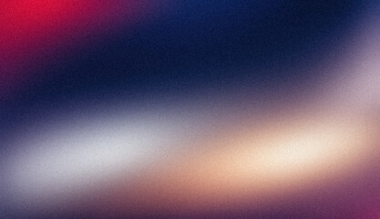 Abstract multicolored grainy backdrop design background. Vibrant red magenta blue color noisy gradient texture, soft, bright, glow, shine banner and poster.