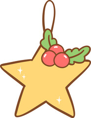 Cowboy Christmas ornament star